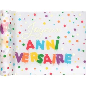 Santex Chemin de table Joyeux Anniversaire Ballon 3 metres