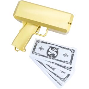 Pistolet a Billets - Couleur or - 100 Faux Billets Inclus