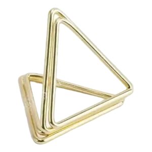 Party Deco Porte marque place triangle en or x10