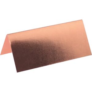 Marque-place rectangle metallise ROSE GOLD - Lot de 10