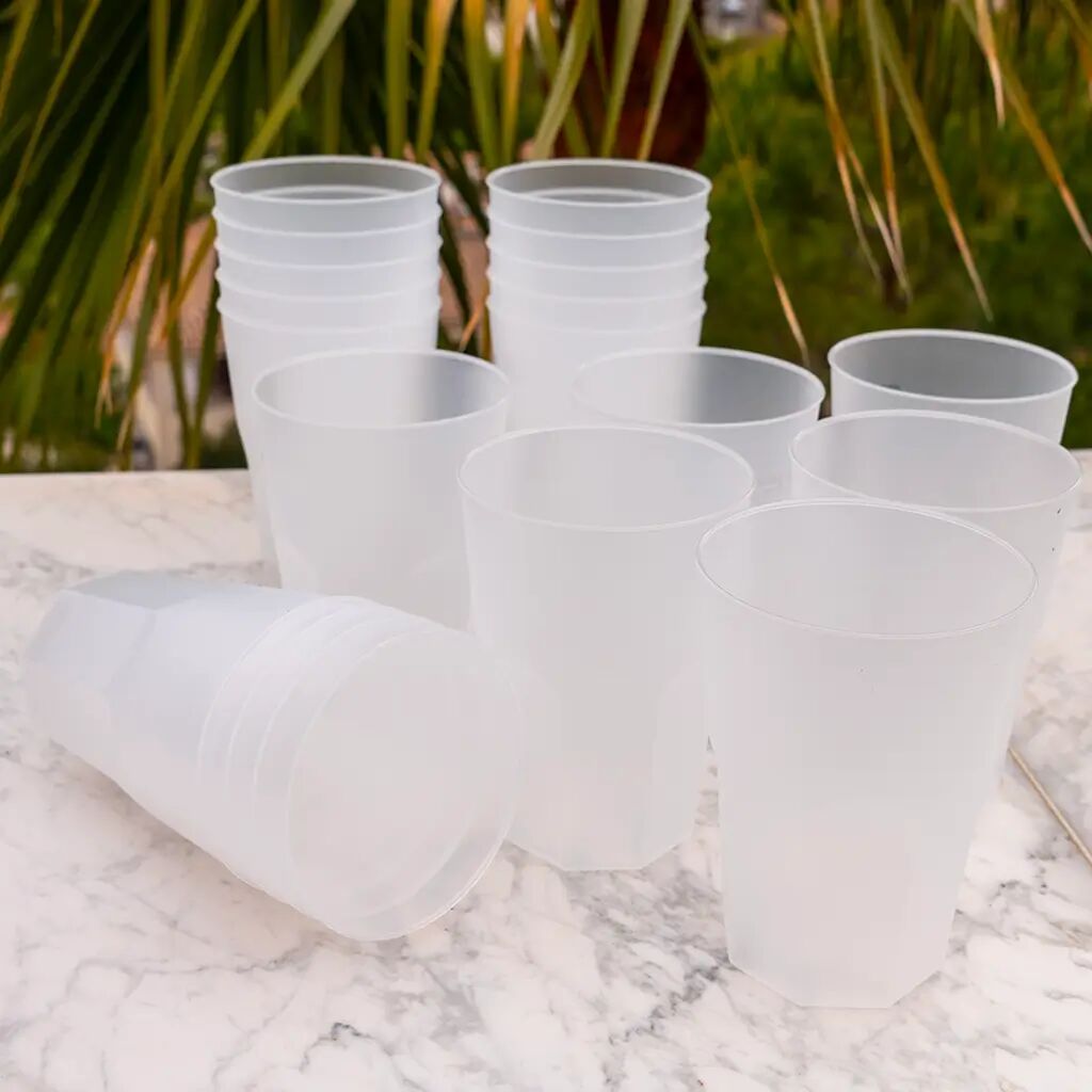 GOLD PLAST Verre à cocktail 35cl Effet Givré (Lot de 20)