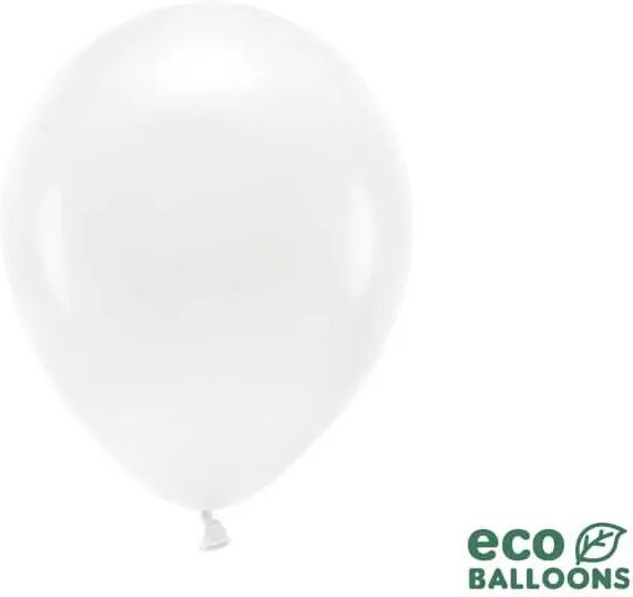 Party Deco Lot de 10 Ballons de Baudruche Biodégradables Blancs