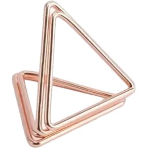 Party deco Porte marque place triangle en OR ROSE x10