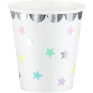 Party Deco Gobelet en papier motif etoile 18cl (Lot de 6)