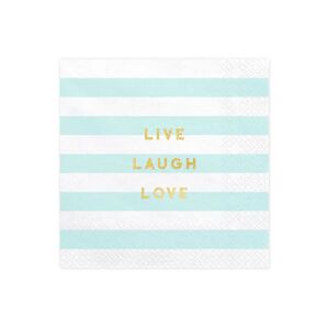 Party Deco Serviette en papier Live Laugh Love (Lot de 20)