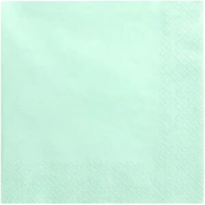 Party Deco Serviette en papier couleur menthe (Lot de 20)