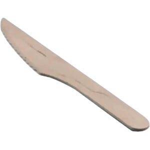 GOLD PLAST Couteau en bois 16cm (Lot de 50)