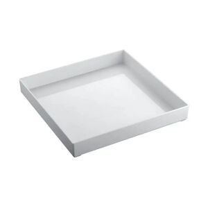 Gold Plast Plateau en plastique blanc carre 30x30cm