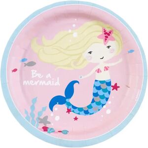 Amscan Assiette en papier Sirene Be a Mermaid (Lot de 8)