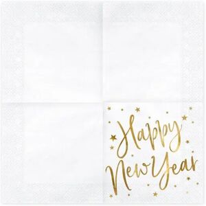 Party Deco Serviette en papier Happy New Year (Lot de 20)