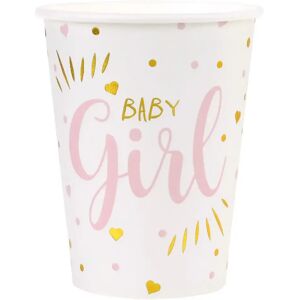 Santex Gobelet Baby Shower Girl Rose (lot de 10)