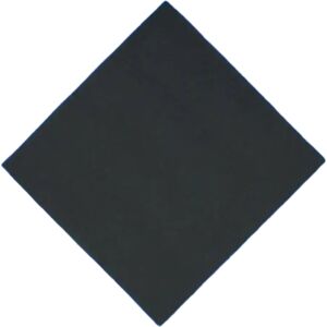 Serviette Point a Point 38x38cm Noire (Lot de 40)