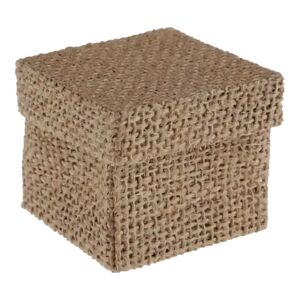 Santex Boîtes a cadeaux en Jute - Lot de 4