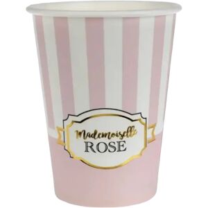 Gobelet en papier blanc Madame Rose - Lot de 10