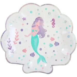 Assiette en papier Petite Sirene - Lot de 10