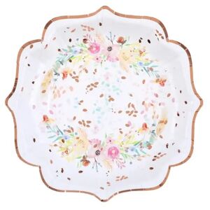 Assiette en carton mariage merci Beaucoup - Lot de 10