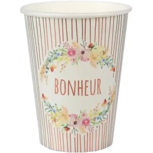 Gobelet en papier mariage Merci beaucoup - Lot de 10