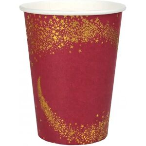 Gobelet en papier Magie de Noel - Rouge - Lot de 10