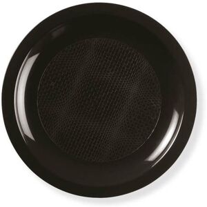 Assiette a desserts noire - 18.5cm - lot de 25