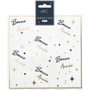 Serviette Bonne Annee - Lot de 10