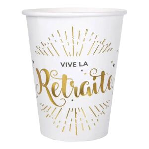 Gobelet Vive la Retraite - Lot de 10