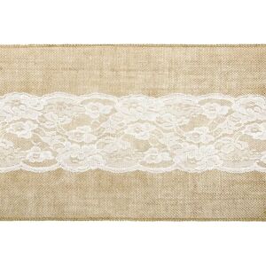 Party Deco Chemin de table en toile de jute, 0.28x2.75m