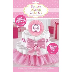 Amscan Kit decoration gateau pour Baby Shower Fille (4 pieces)