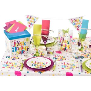 Santex Nappe Joyeux Anniversaire Multicolore