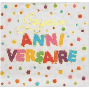 Santex Serviette Joyeux Anniversaire ballon (lot de 20)