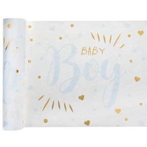 Santex Chemin de table Baby Shower Boy Bleu 3 metres