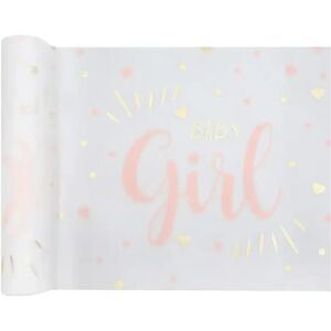 Santex Chemin de table Baby Shower Girl Rose 3 metres