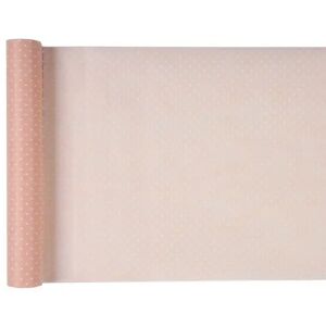 Chemin de table Plumetis rose - 30cm x 5m