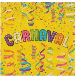 Serviette en papier Carnaval - Lot de 20