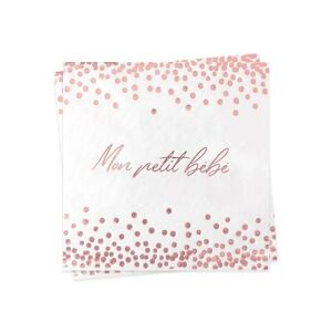 STC PRO Serviette Rose Mon petit bebe - Lot de 12