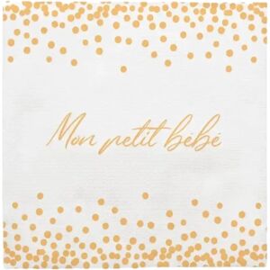 STC PRO Serviette Doree Mon petit Bebe - Lot de 12