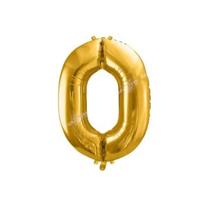 party deco Ballon chiffre 0 Or (gold) 86cm