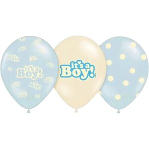 Party Deco Lot de 6 ballons It's a Boy Mix