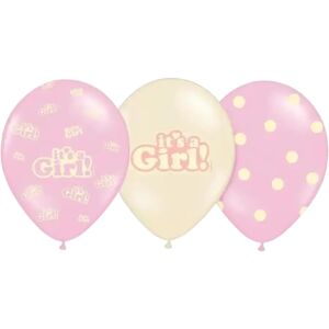 Party Deco Lot de 6 ballons It's a Girl Mix