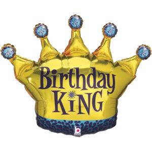 Grabo Ballon Birthday King forme couronne 91cm