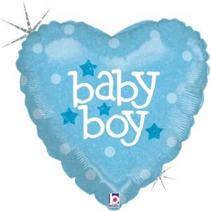 Grabo Ballon coeur bleu Baby Boy 45cm