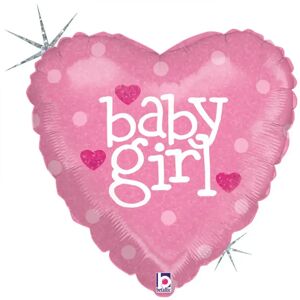 Grabo ballon coeur rose Baby Girl 45cm