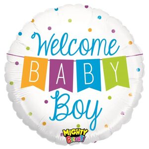 Grabo Ballon Welcome Baby Boy Rond ø53cm