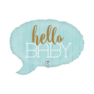 Grabo Ballon bulle bleu Hello Baby 61cm