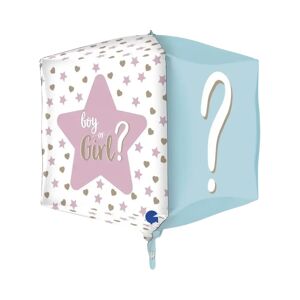 Grabo Ballon Carre Gender Reveal 4D 38cm