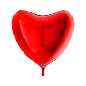 Grabo Ballon Geant Coeur Rouge Metallique 91cm