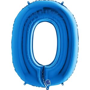 Grabo Ballon anniversaire chiffre 0 Bleu 102cm