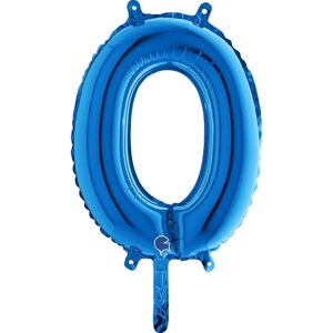 Grabo Ballon anniversaire chiffre 0 Bleu 36cm