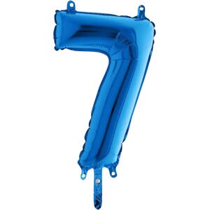 Grabo Ballon anniversaire chiffre 7 Bleu 36cm