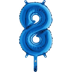 Grabo Ballon anniversaire chiffre 8 Bleu 36cm