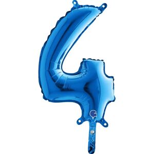 Grabo Ballon anniversaire chiffre 4 Bleu 36cm